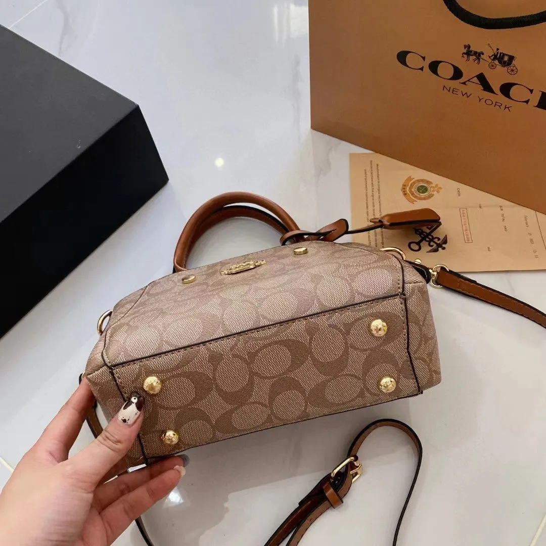 Coach Coated Canvas Satchel Bag
