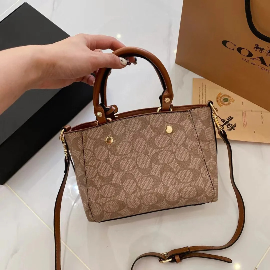 Coach Coated Canvas Satchel Bag