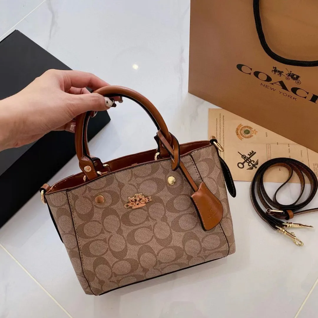 Coach Coated Canvas Satchel Bag