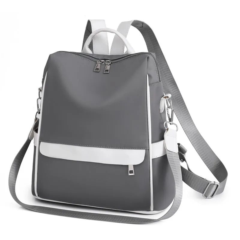 Color Splash-proof Oxford Casual Backpack
