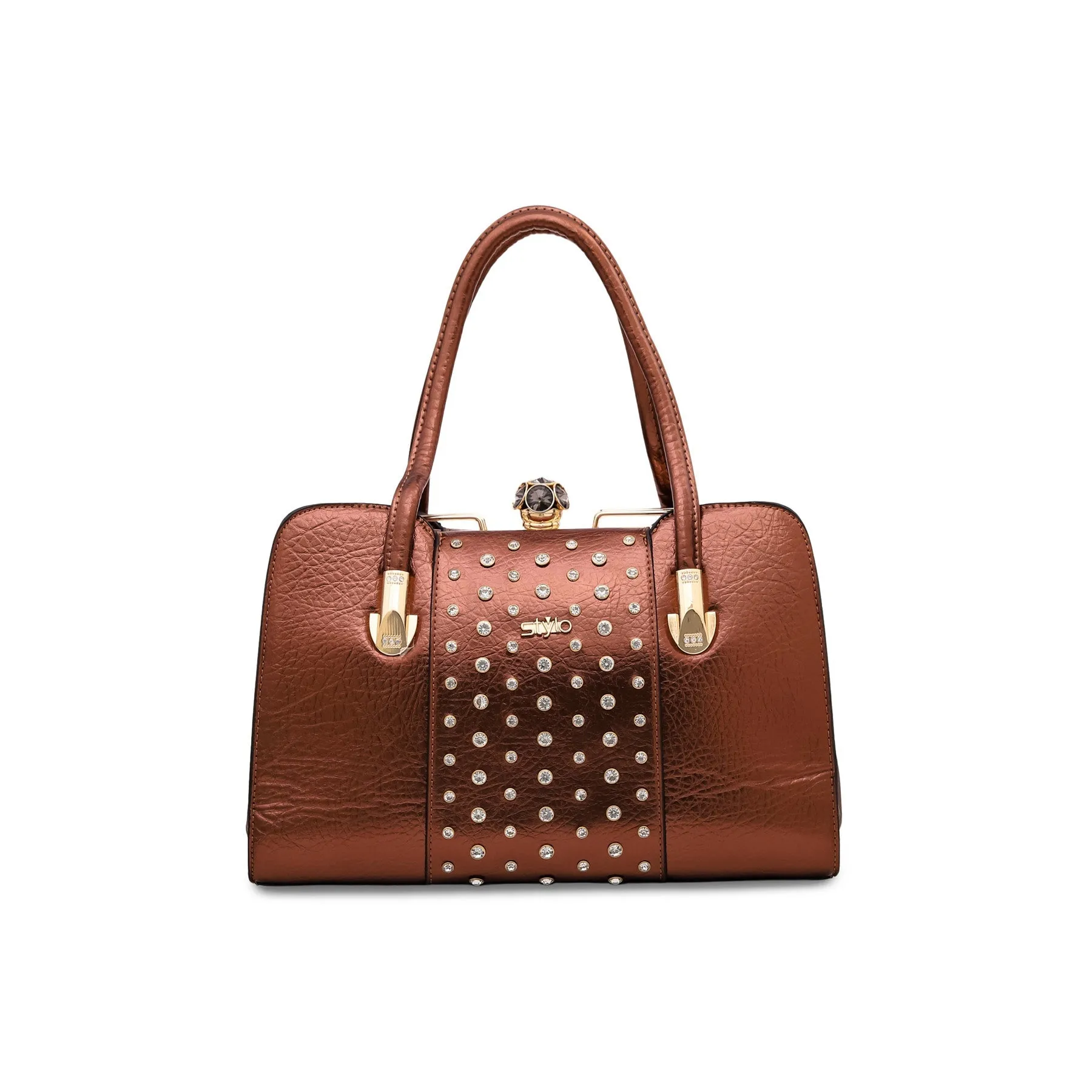 Copper Fancy Hand Bag P35838