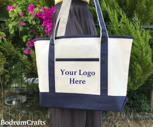 Custom Printed Canvas Tote Bags with Logo