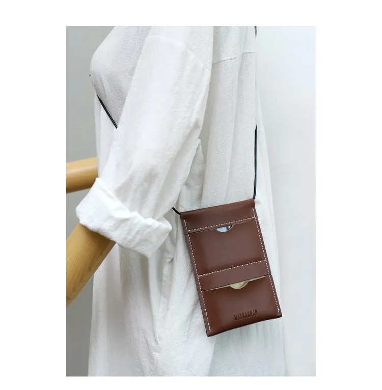 Cute Green LEATHER Phone Purse WOMEN SHOULDER BAG Slim Phone Crossbody Purse FOR WOMEN