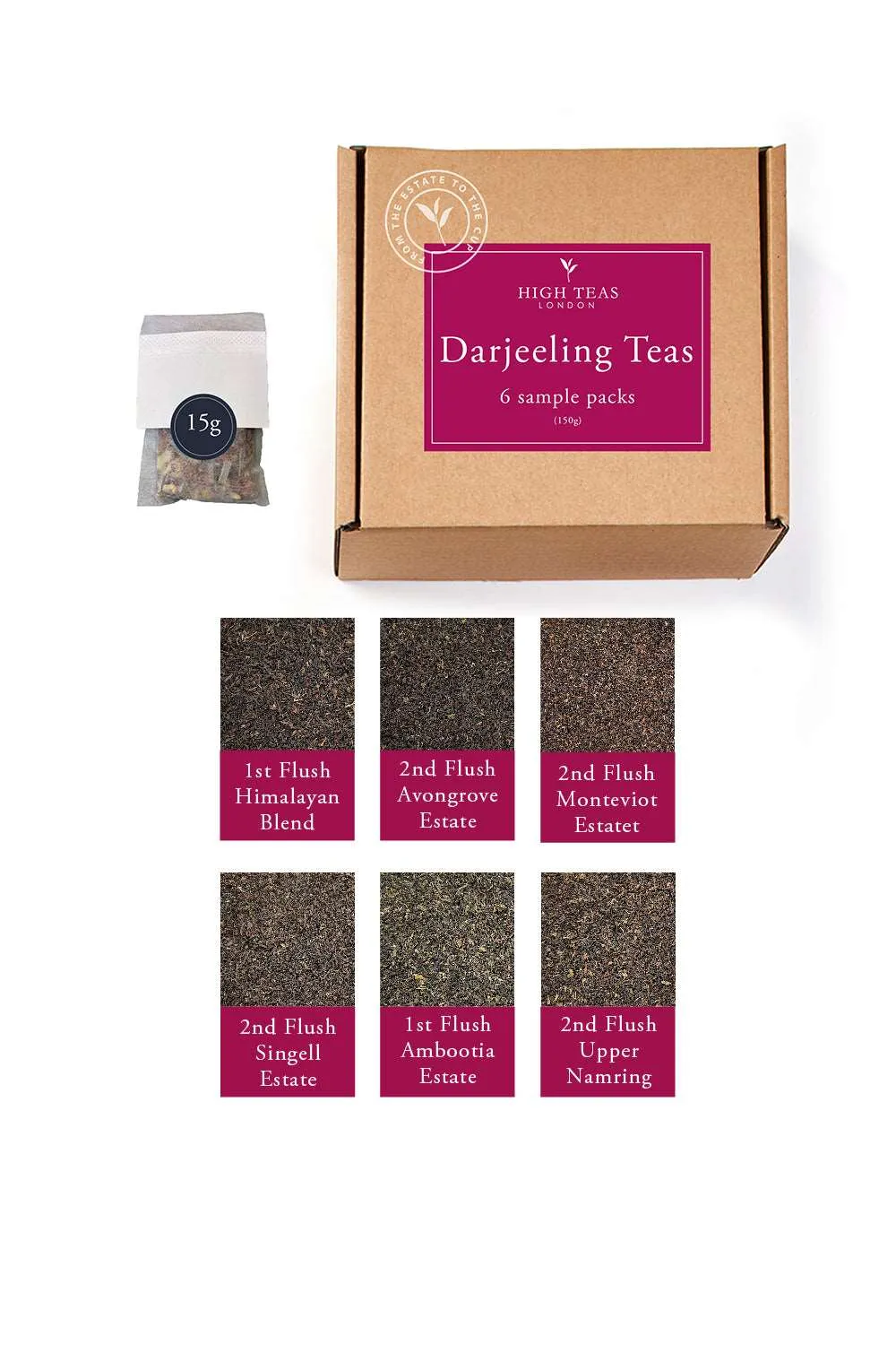 Darjeeling Tea Mini Sample Box (6 x 15g)