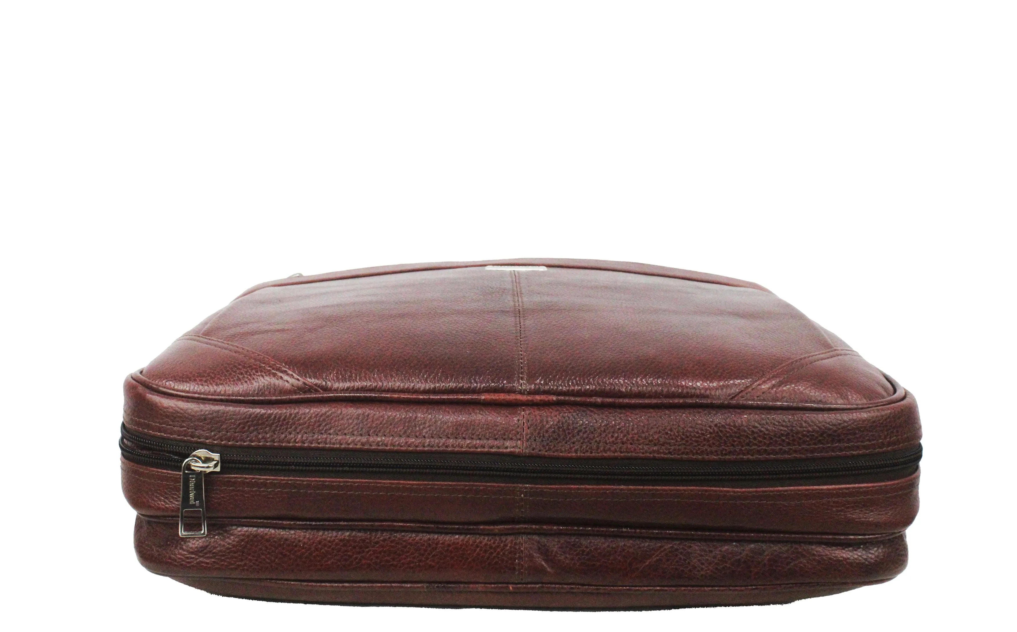 Dhariwal Genuine Leather Laptop Bag File Messenger Bag with Strap upto 15 Inch | Laptop Bag for Men