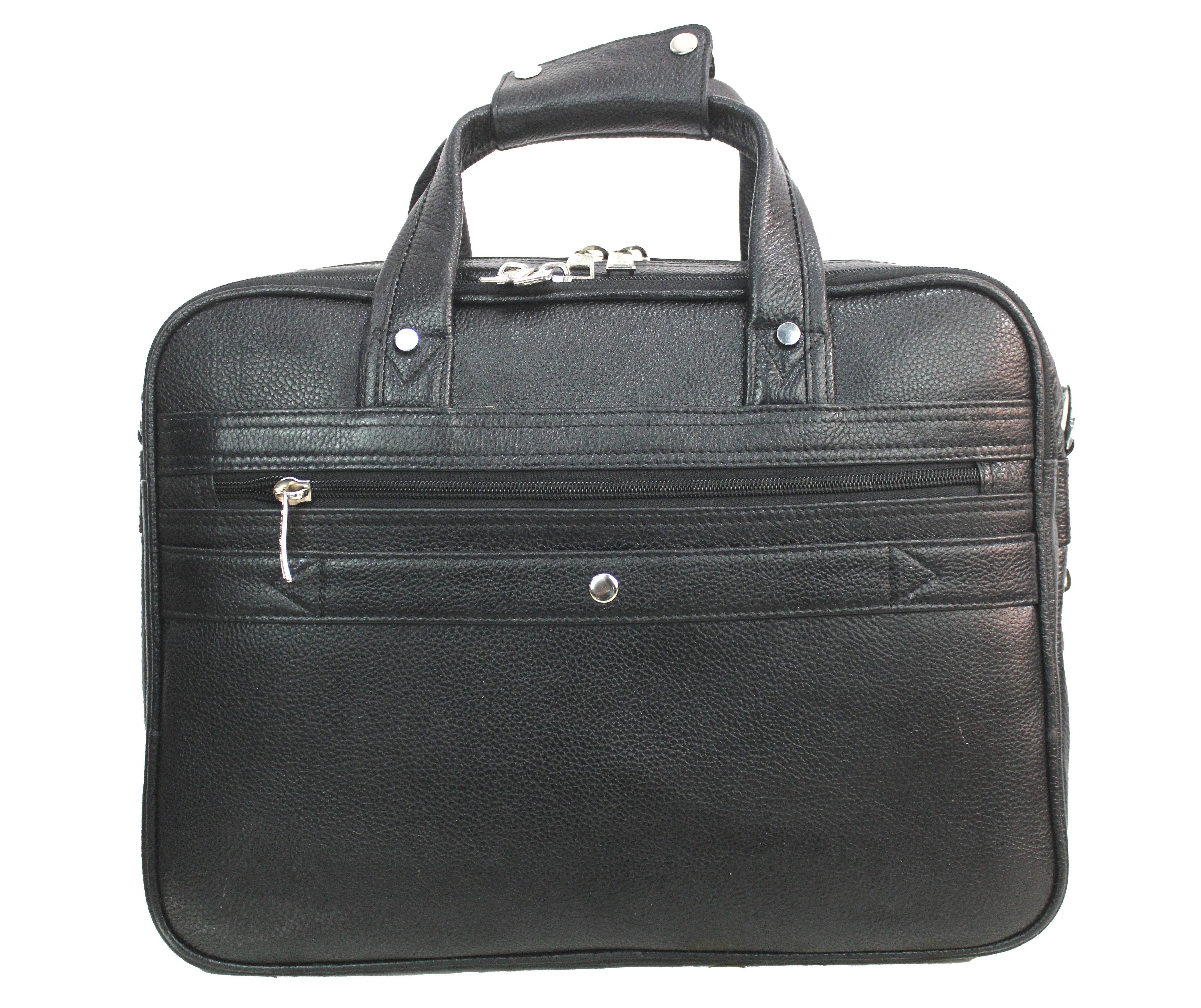 Dhariwal Genuine Leather Laptop Bag File Messenger Bag with Strap upto 15 Inch | Laptop Bag for Men