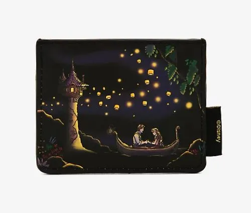 Disney Mini Backpack Cardholder Set Tangled Lanterns Light-Up Loungefly