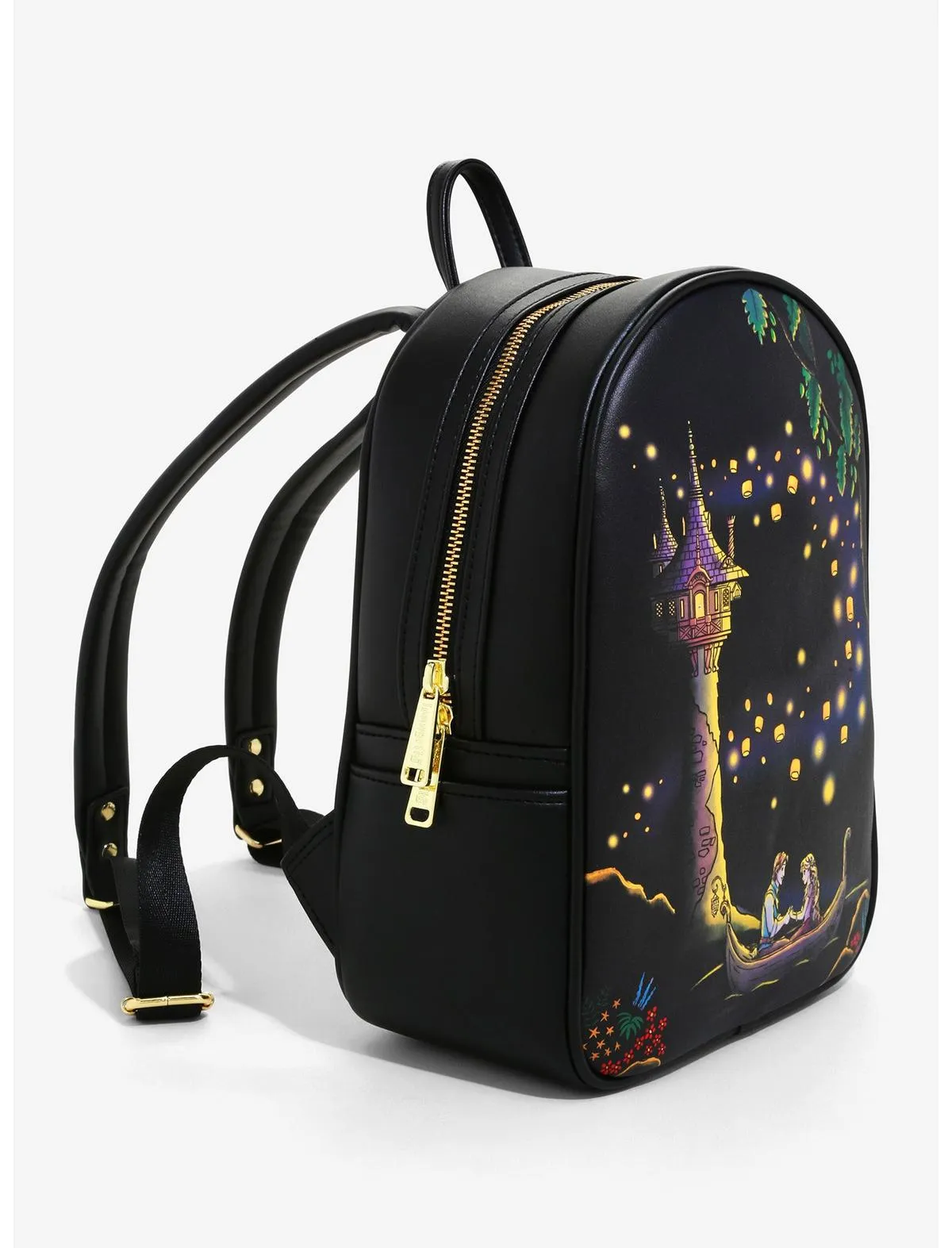 Disney Mini Backpack Cardholder Set Tangled Lanterns Light-Up Loungefly