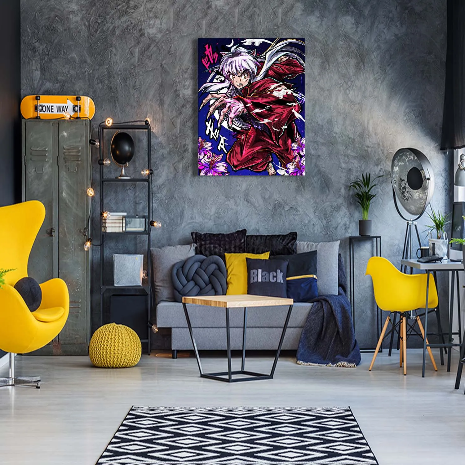 Dog Demon Canvas Wall Art