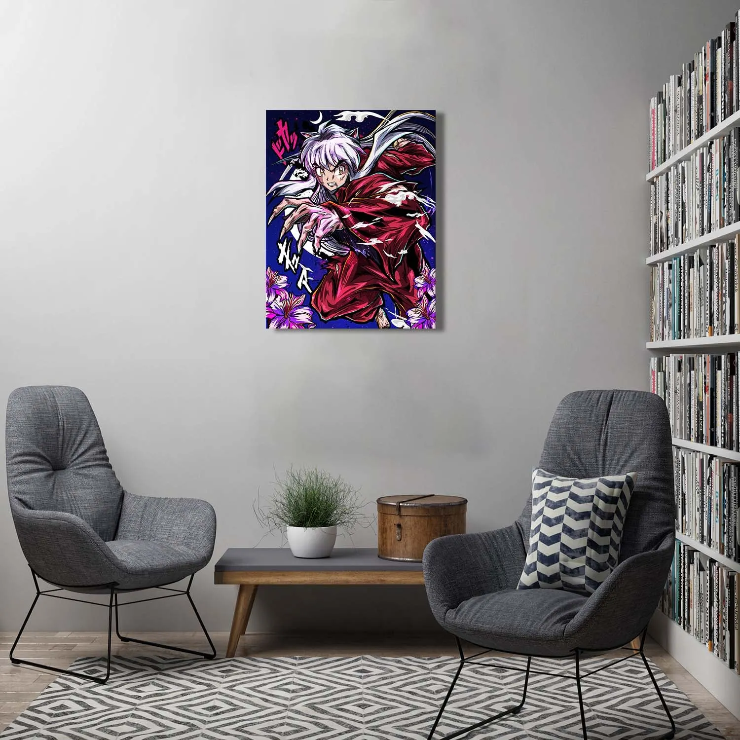 Dog Demon Canvas Wall Art