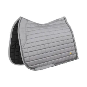 DRESSAGE SADDLE PAD MOD. FLORENCE COLOR GREY SILK EFFECT 