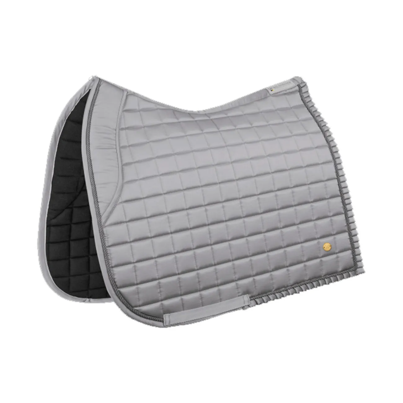 DRESSAGE SADDLE PAD MOD. FLORENCE COLOR GREY SILK EFFECT 