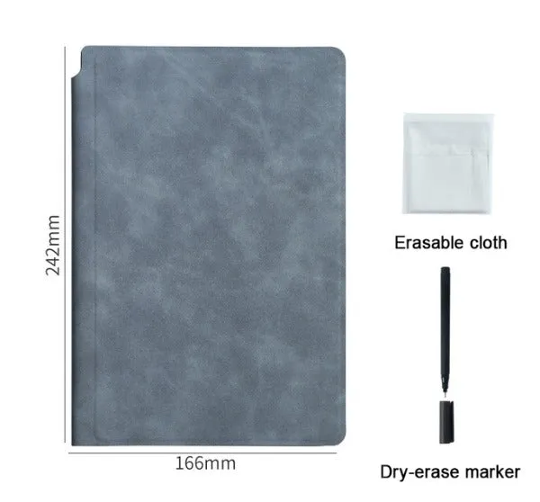 Dry Erase Whiteboard Notebook with Water-Based Marker