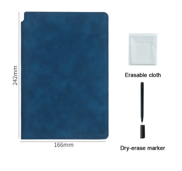 Dry Erase Whiteboard Notebook with Water-Based Marker