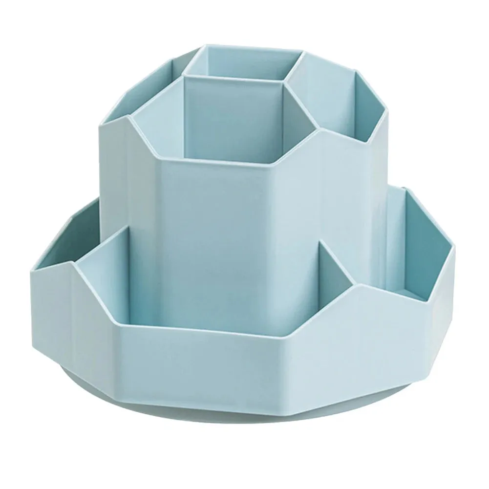 ELMAS 9-Slot Rotating Desk Organizer - Cute Pencil Holder