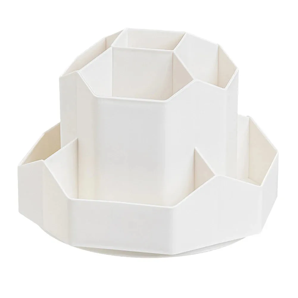 ELMAS 9-Slot Rotating Desk Organizer - Cute Pencil Holder