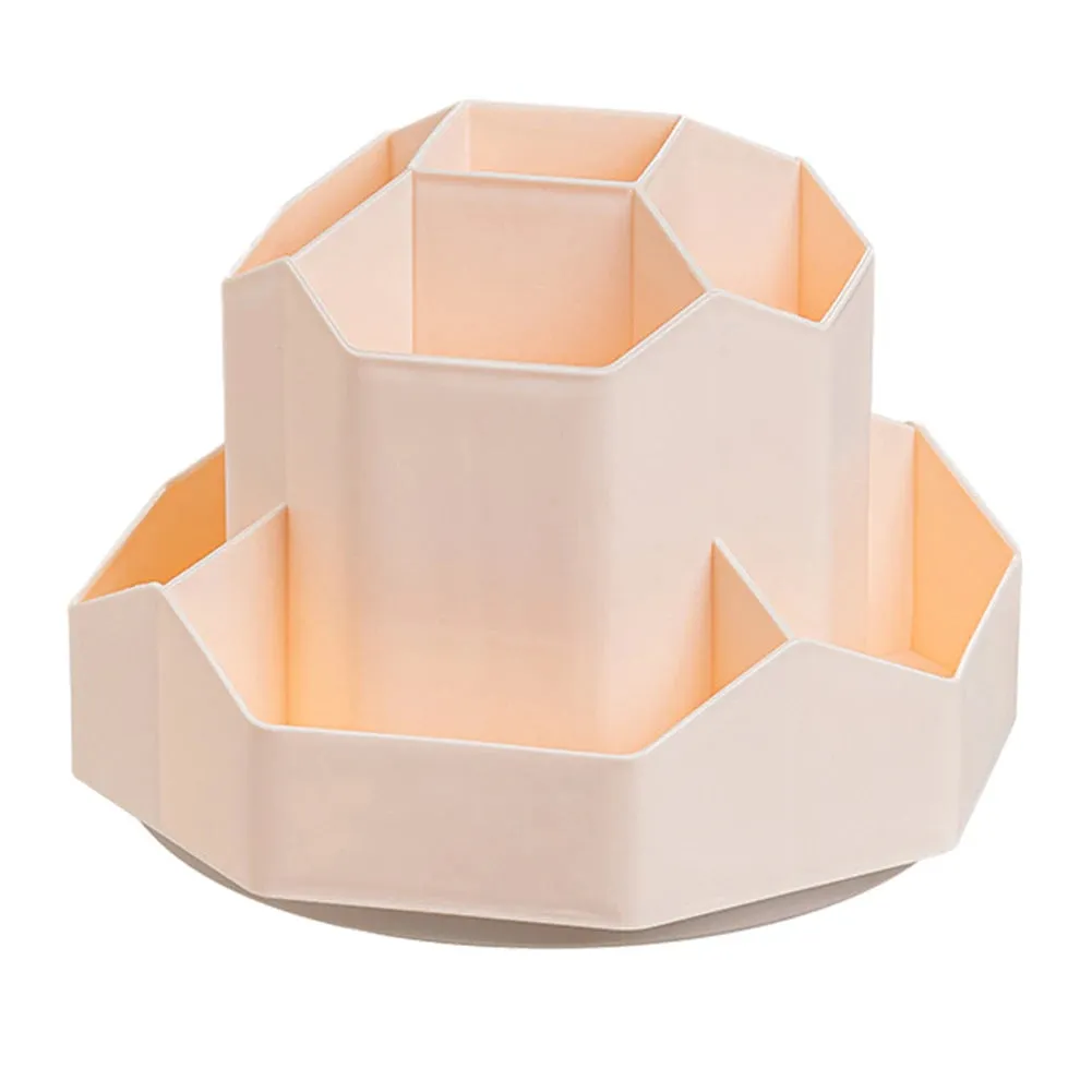 ELMAS 9-Slot Rotating Desk Organizer - Cute Pencil Holder