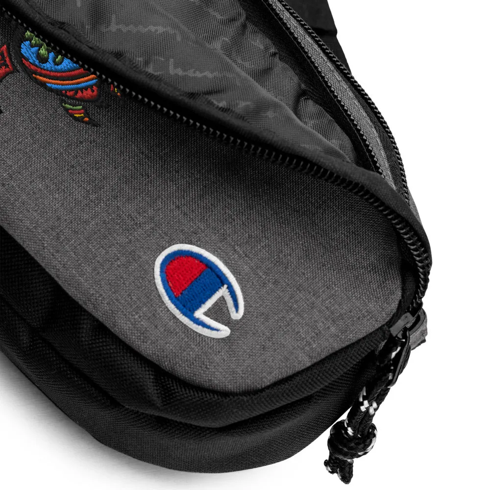 Embrodiered Champion fanny pack Maori Turtle