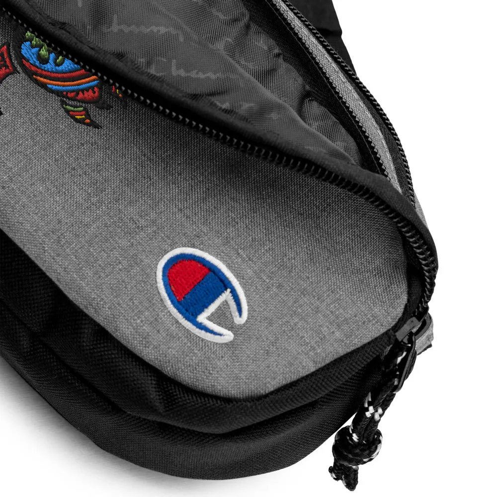 Embrodiered Champion fanny pack Maori Turtle