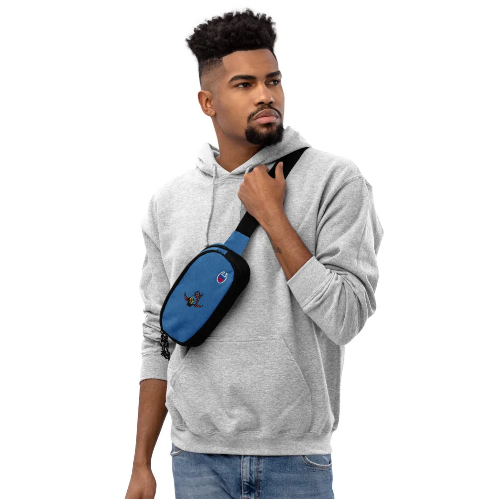 Embrodiered Champion fanny pack Maori Turtle