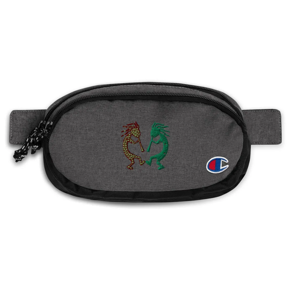 Embroidered Champion fanny pack Kokopelli Twins