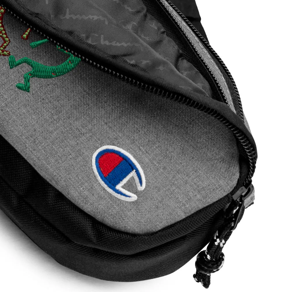 Embroidered Champion fanny pack Kokopelli Twins