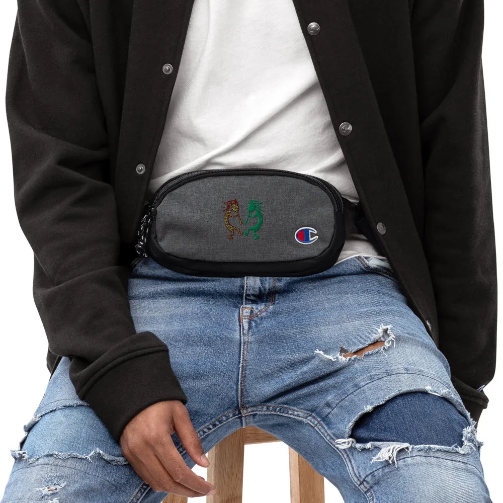 Embroidered Champion fanny pack Kokopelli Twins