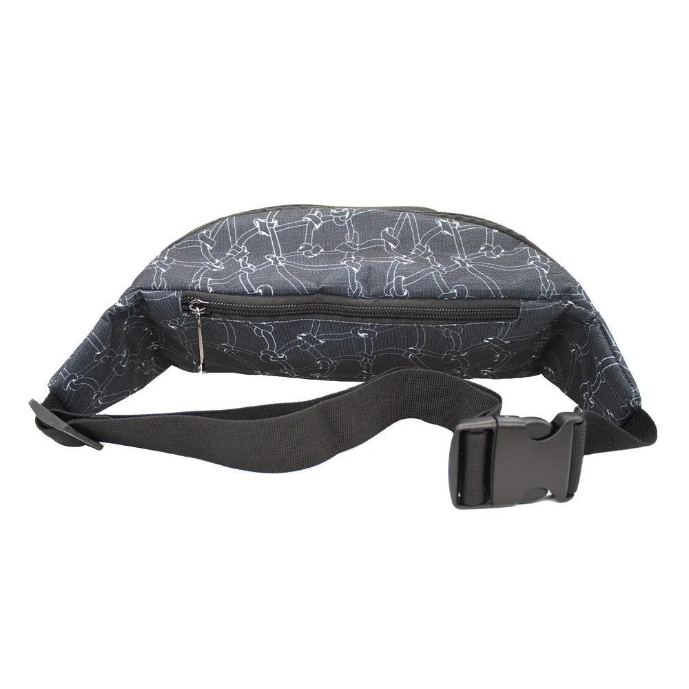 Fanny Pack - SPACE JAM 4-Player Group Pose Netting Black White