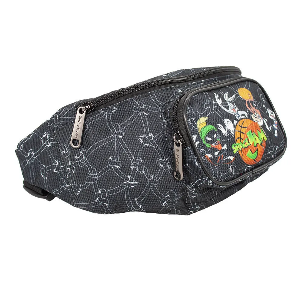 Fanny Pack - SPACE JAM 4-Player Group Pose Netting Black White