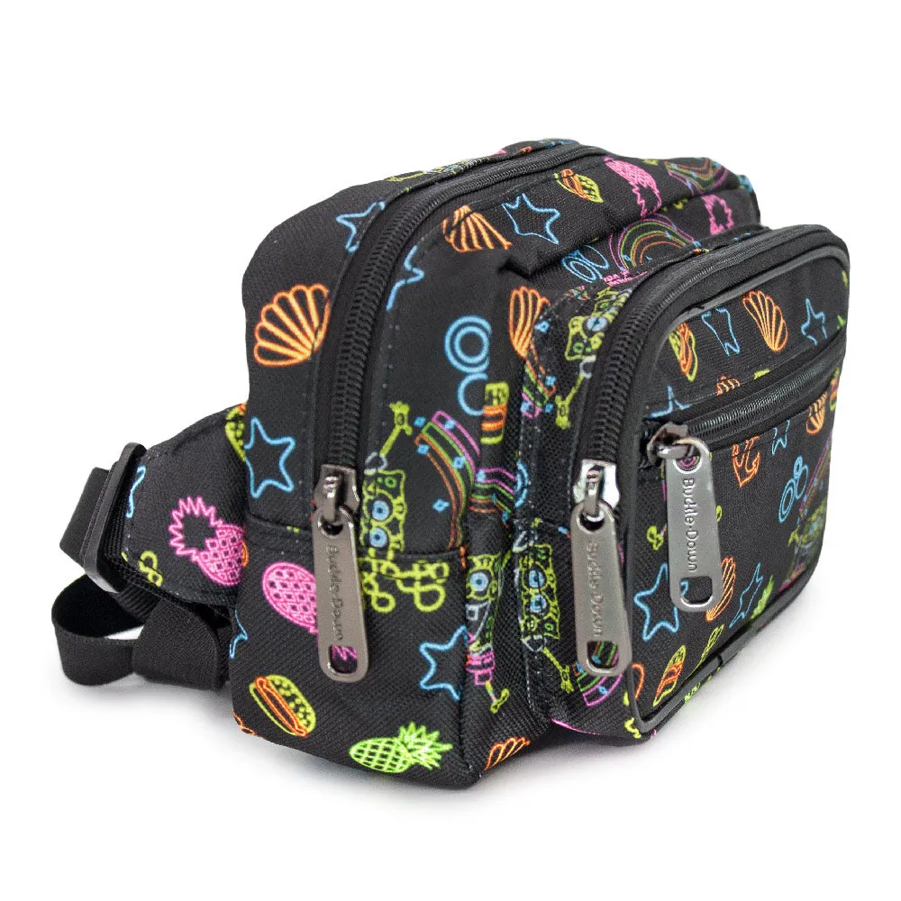 Fanny Pack - SpongeBob Icons Collage Black Multi Neon