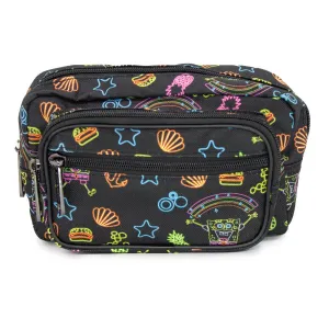Fanny Pack - SpongeBob Icons Collage Black Multi Neon