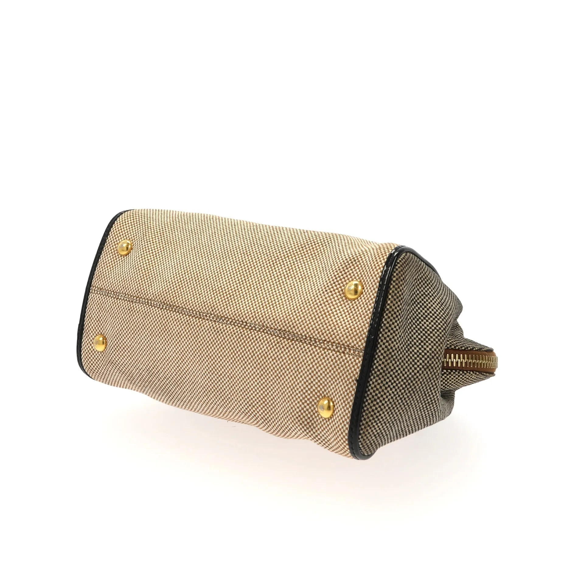 FENDI Chameleon Handbag in Beige Fabric