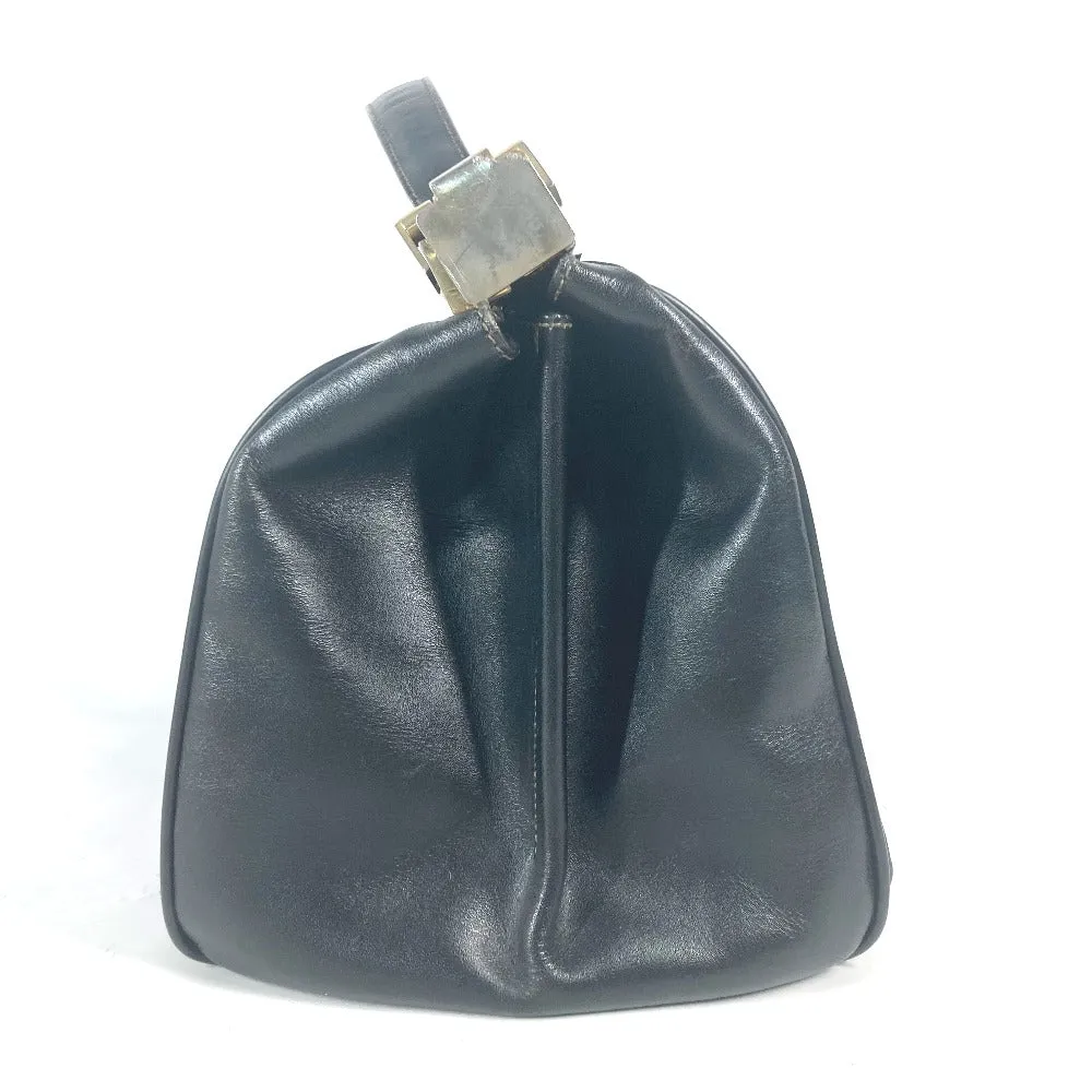 FENDI Handbag Leather / PVC black vintage Doctor Bag Pecan Women Used