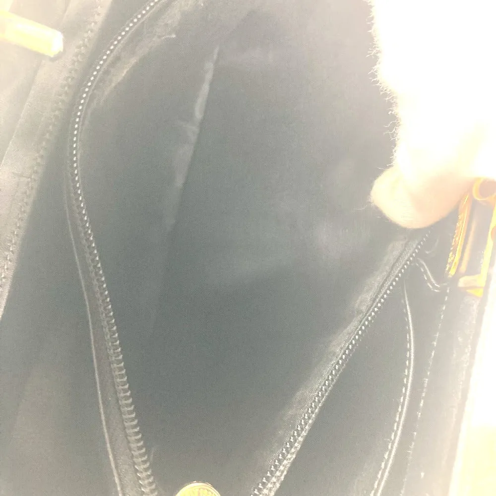 FENDI Handbag Leather / PVC black vintage Doctor Bag Pecan Women Used