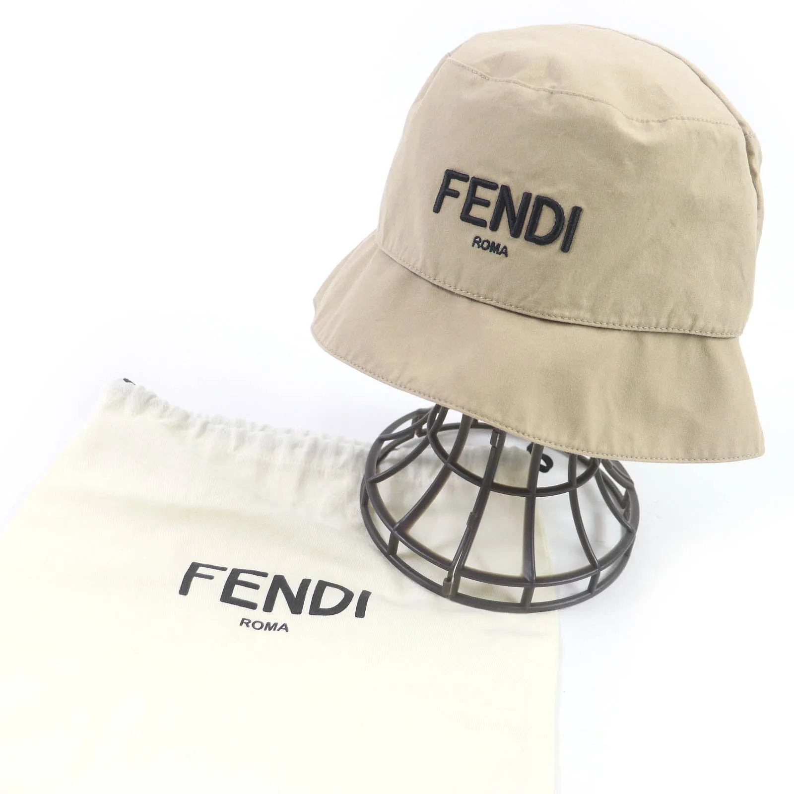 FENDI hat FXQ790 cotton beige