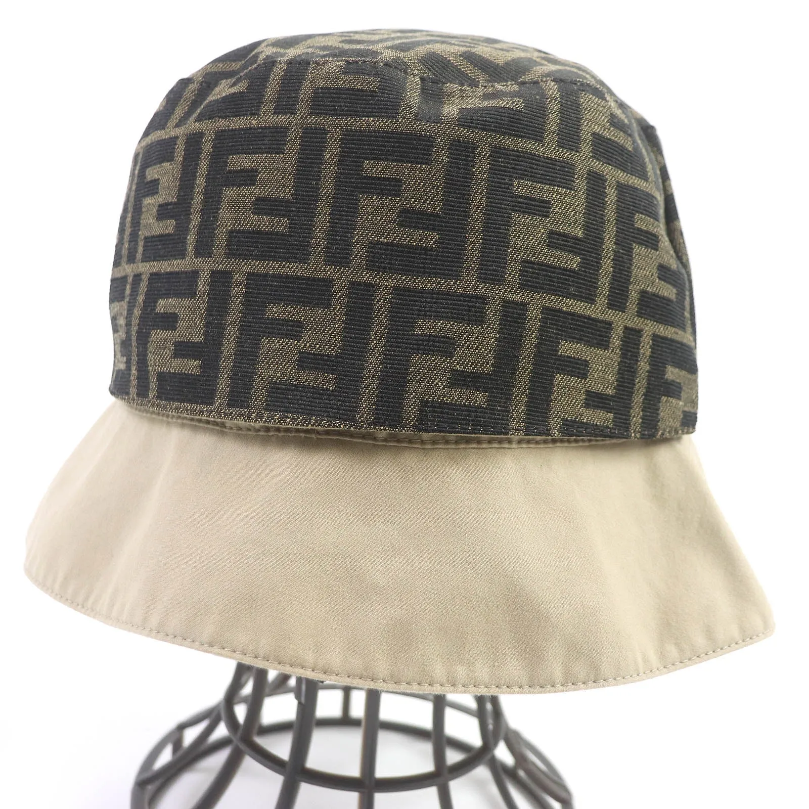 FENDI hat FXQ790 cotton beige