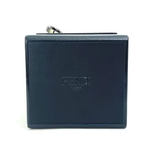 FENDI key ring 7AR894 leather black Mini box MINIBOX Women Used