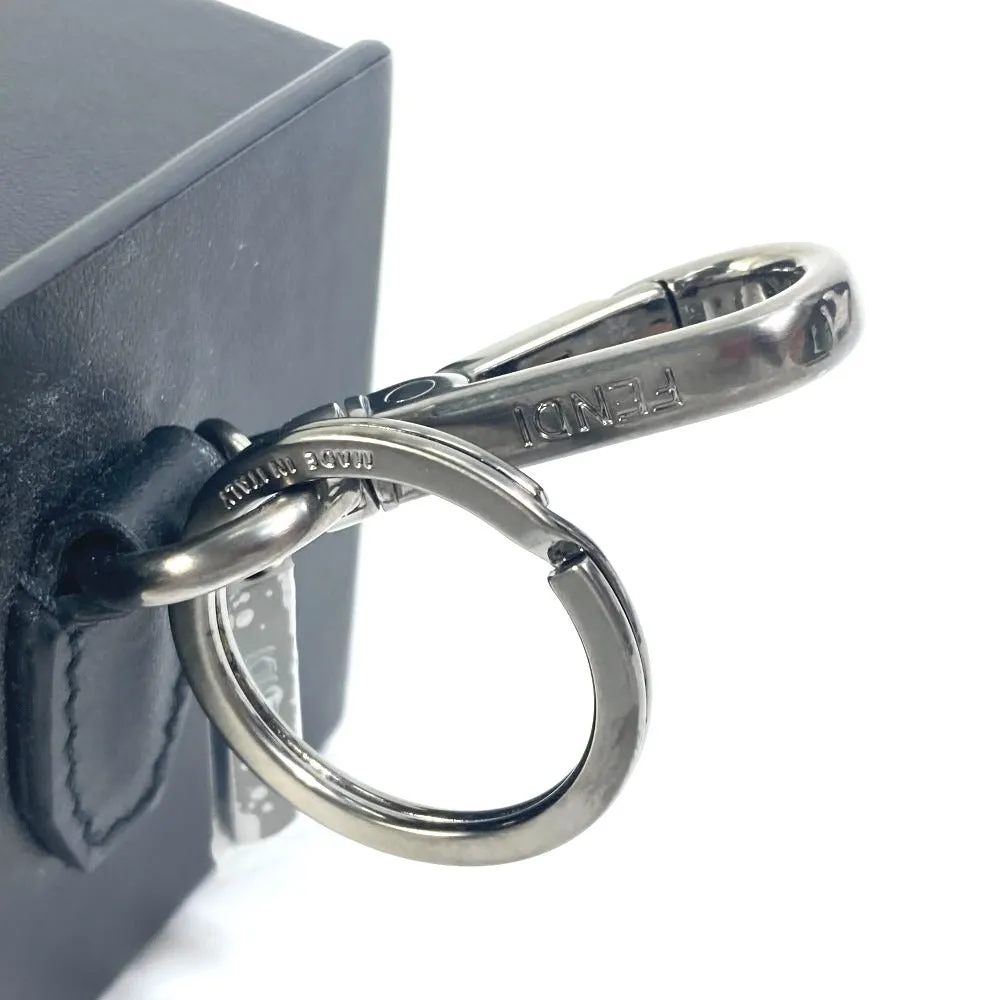 FENDI key ring 7AR894 leather black Mini box MINIBOX Women Used