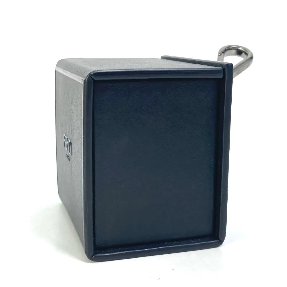 FENDI key ring 7AR894 leather black Mini box MINIBOX Women Used