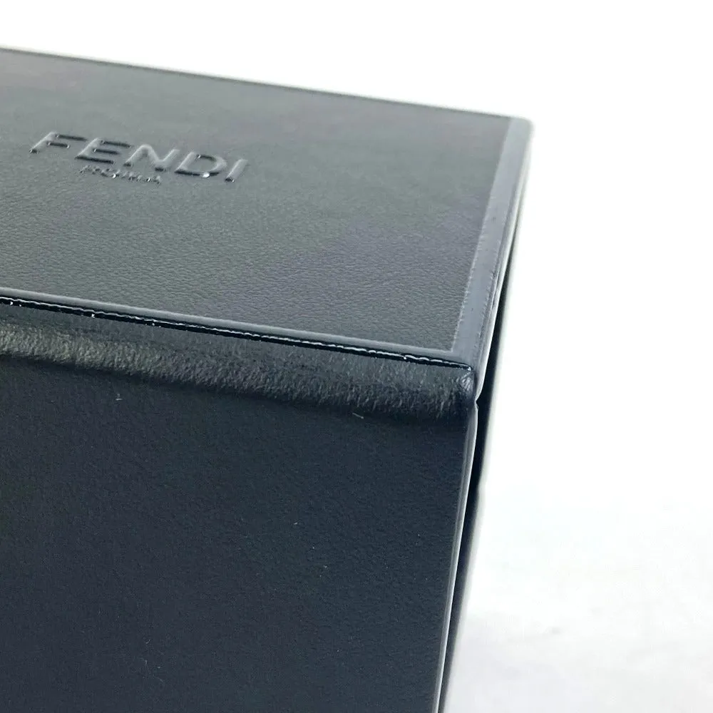 FENDI key ring 7AR894 leather black Mini box MINIBOX Women Used