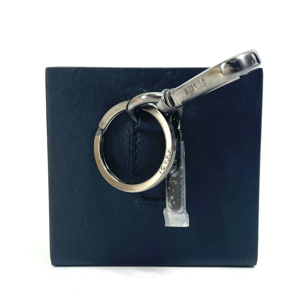 FENDI key ring 7AR894 leather black Mini box MINIBOX Women Used