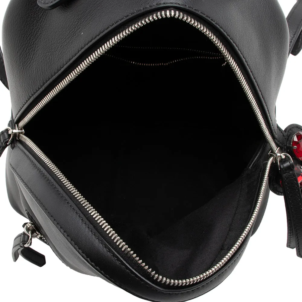 Fendi Leather Crystal By The Way Mini Backpack - FINAL SALE (SHF-14917)