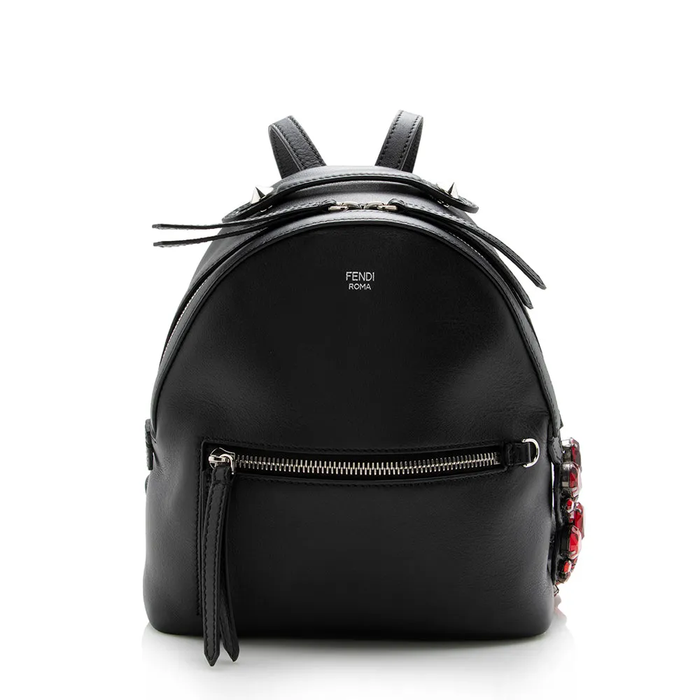 Fendi Leather Crystal By The Way Mini Backpack - FINAL SALE (SHF-14917)