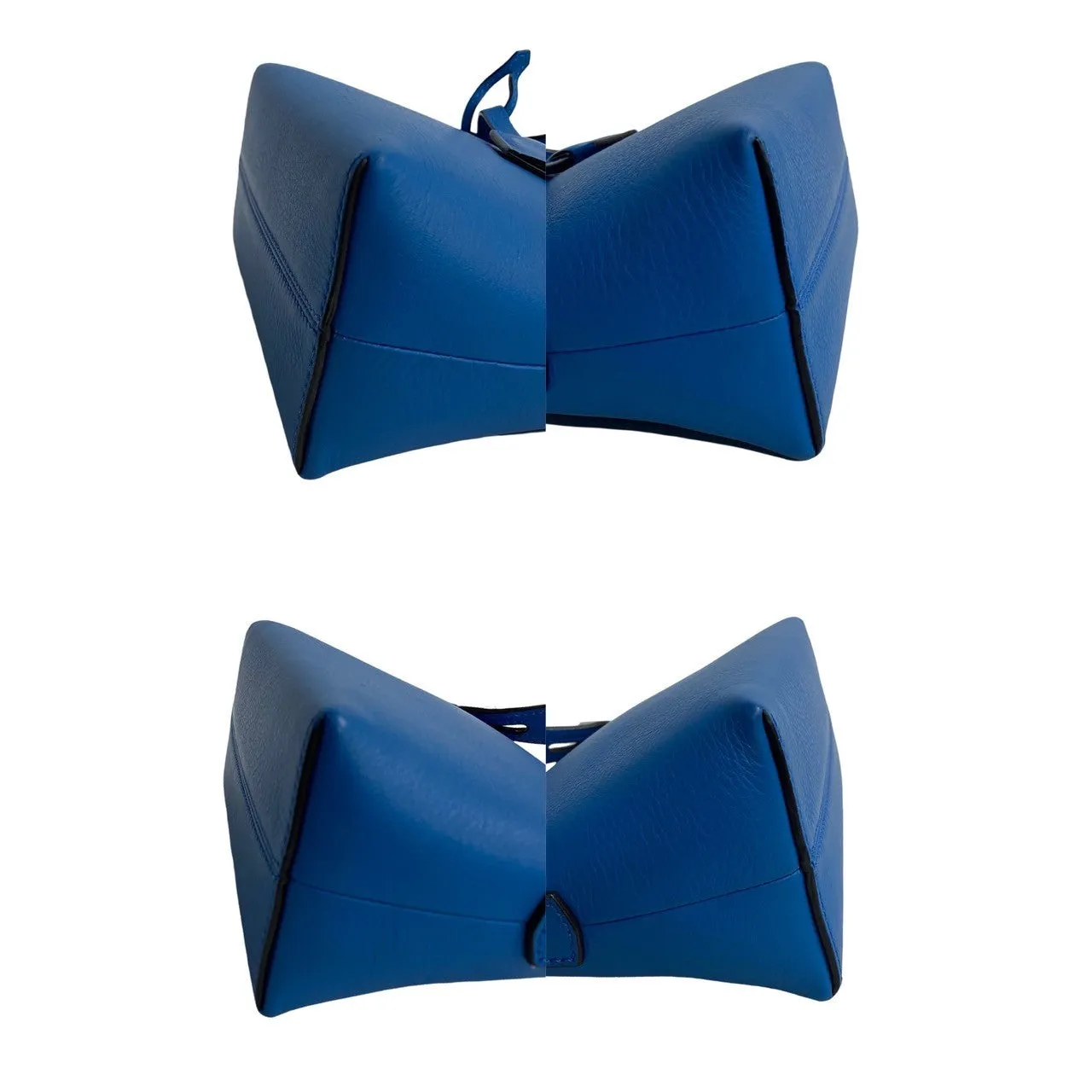 FENDI Shoulder Bag leather blue By the way small