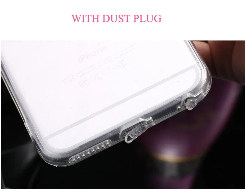 For iphone 6 6s / Plus Case Fundas Rabbit Fur Ball Tassels Metal Ring Cases Soft TPU   Hard PC Girly Coque Cover For Iphone6 I6