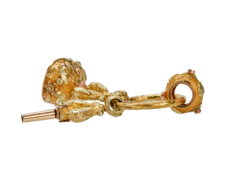 Georgian Lyre Three Gold Fobs