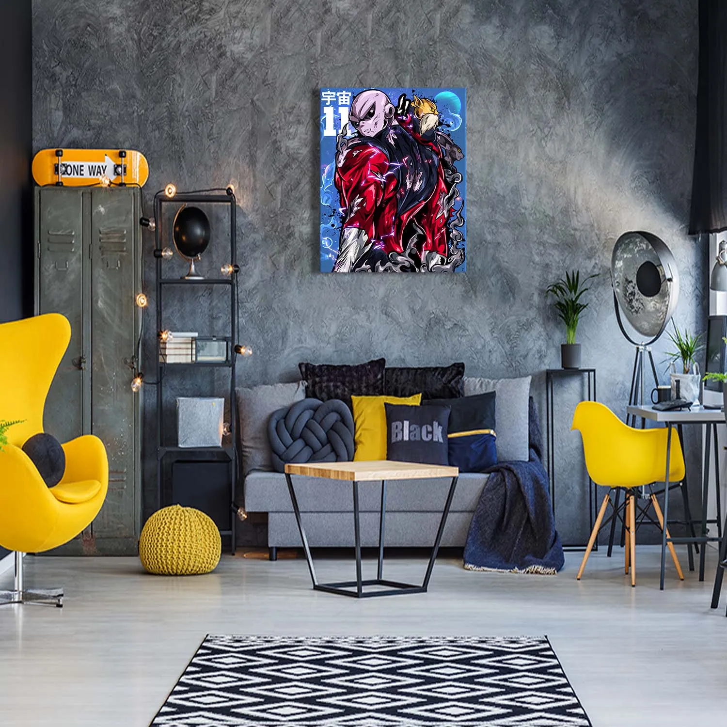 Gray Warrior Canvas Wall Art