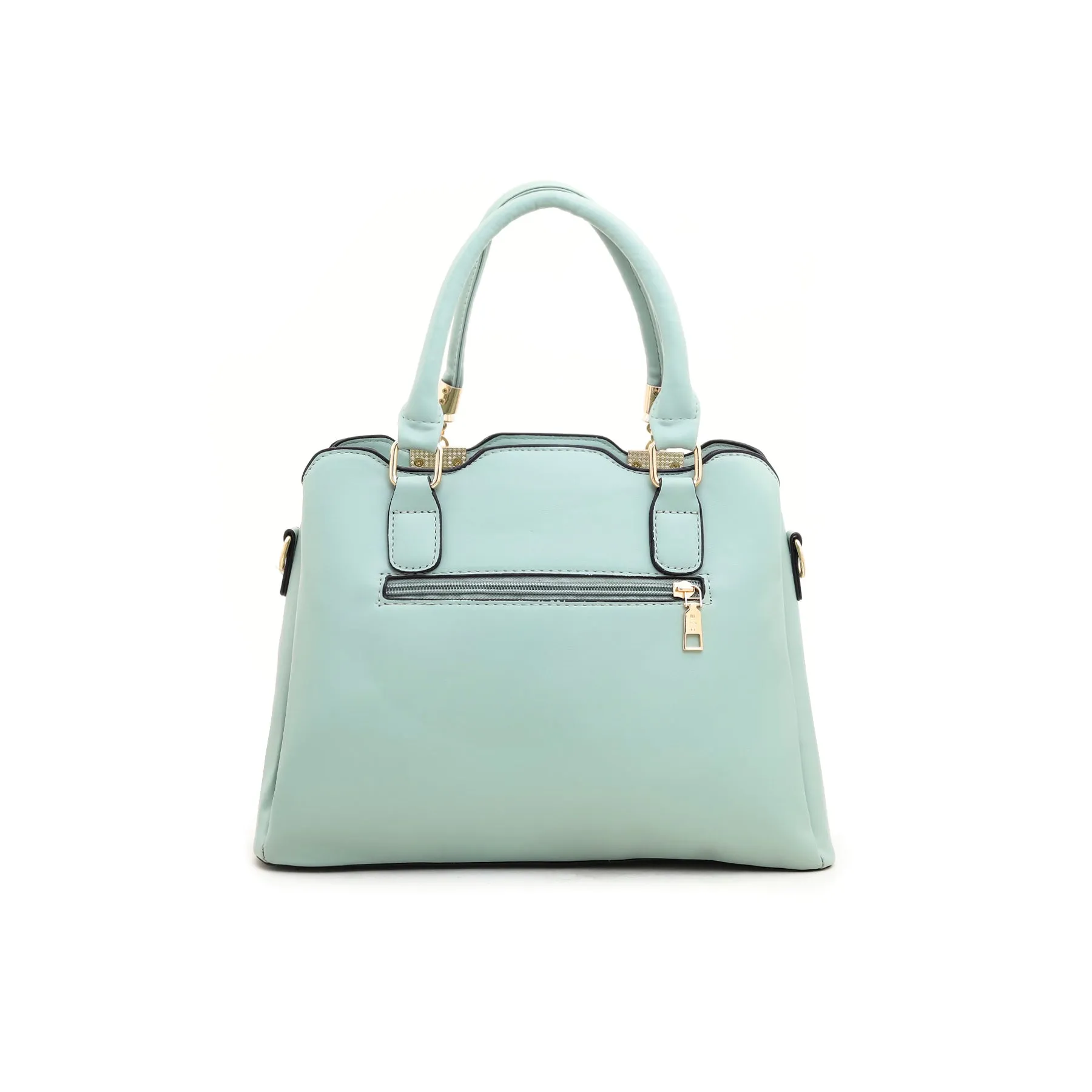 Green Formal Hand Bag P35562