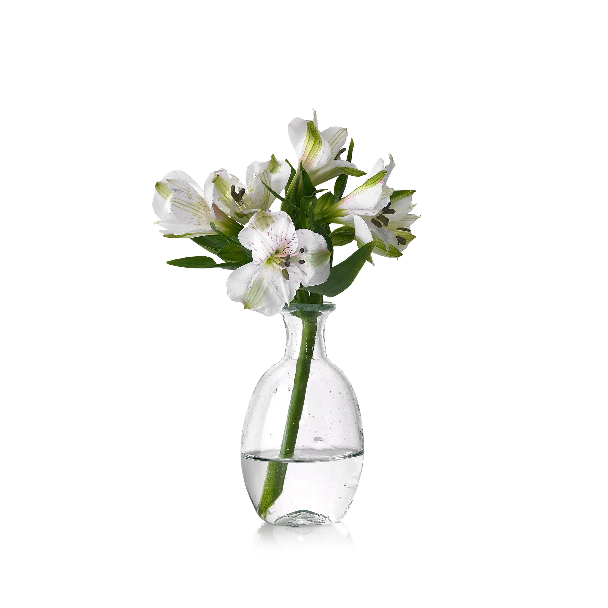 Handblown Glass Amour Vase Without Handle In Clear, 12cm