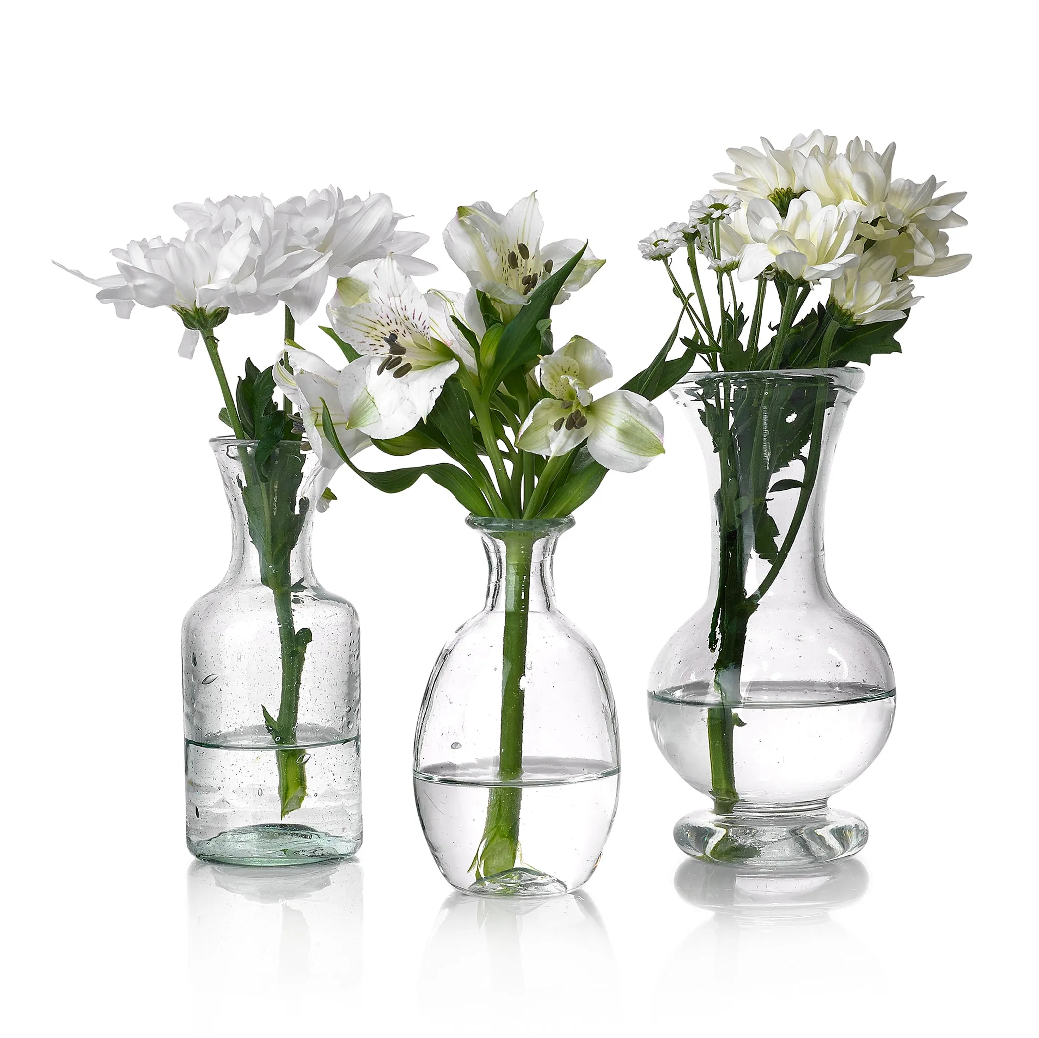 Handblown Glass Amour Vase Without Handle In Clear, 12cm